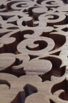 Close-up woodwork by Russell Ball
